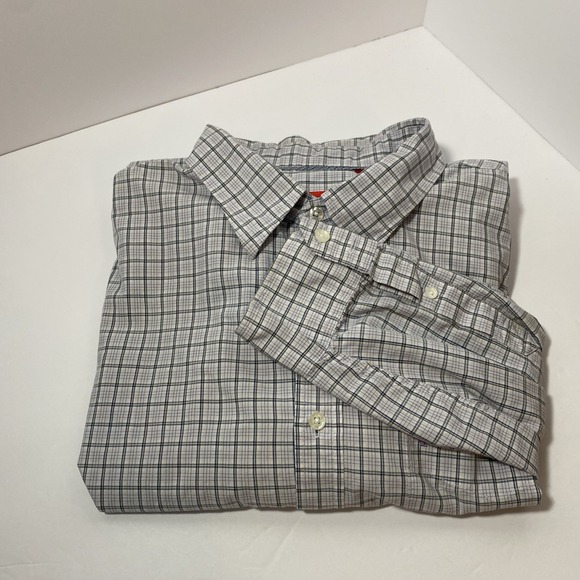 Izod plaid multicolor  long sleeve button down Shirt  men's‎  2xl XXL  NEW - Picture 1 of 6